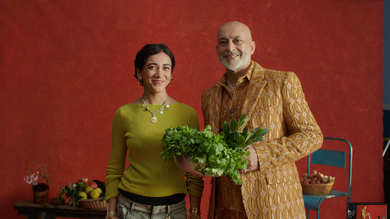 Tami Aftab & Tony, commercial directed by Emily McDonald for British Vogue × Pandora. Colour grade by Anibal Castaño, Grade by Humans (still 5)